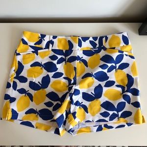 Loft lemon print shorts